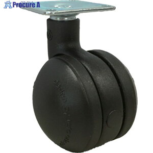 SAMSONG �f�U�C���o�փL���X�^�[�uBola�v�� �v���[�g ���� 50mm BOLA-P-50-BK 1�� ��828-0216