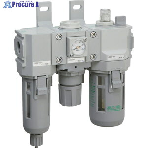CKD FRL���j�b�g F.R.L�R���r�l�[�V���� �W�����F�V���[�Y Rc3/8 ���u���P�[�^�E�蓮�R�b�N�Ȃ� C2500-10-W 1S ��124-2591