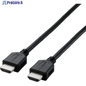 ELECOM HDMI�P�[�u�� �C�[�T�l�b�g�Ή� �G�R�p�b�P�[�W 1.0m �u���b�N CAC-HD14EL10BK 1�{ ��338-3907