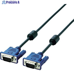 ELECOM RoHS���� D-Sub15�s��(�~�j)�P�[�u�� 1.5m CAC-15BK/RS 1�{ ��433-8863