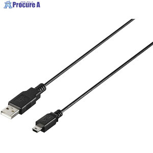 BUFFALO USB2.0 A to miniB �P�[�u�� 0.5m �u���b�N BU2AMN05BK 1�� ��453-8139