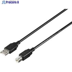 BUFFALO USB2.0 A to B �J�[�{���f�q���荞�݃P�[�u�� 1.5m �u���b�N BU2ABC15BK 1�� ��453-8186