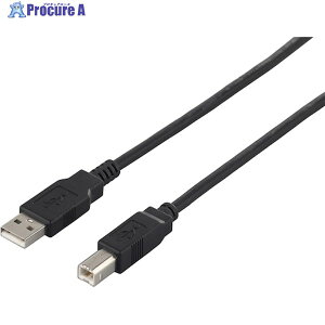BUFFALO USB2.0 A to B �P�[�u�� 1.5m �u���b�N BU2AB15BK 1�� ��453-9595