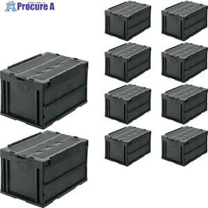 TRUSCO �y�܂Ƃߔ����z�I���R�� �W���܂肽���݃R���e�i 50L �O���[ 10�� CT50-GY-10P 1S ��575-2602