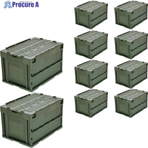 TRUSCO �y�܂Ƃߔ����z�I���R�� �W���܂肽���݃R���e�i 50L OD 10�� CT50-OD-10P 1S ��575-4193