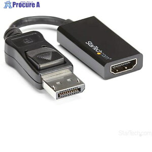 StarTech fBXvCA_v^[/DisplayPort 1.4 - HDMI 2.0/4K60Hz/ANeBuϊ/ubN DP2HD4K60S 1 596-0652yϕsz