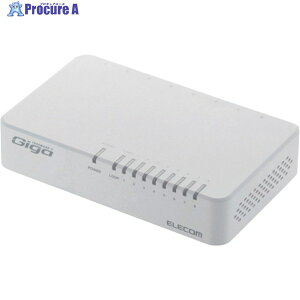 ELECOM 1000BASE-T�Ή��X�C�b�`���O�n�u EHC-G08PA2-W 1�� ��389-1068