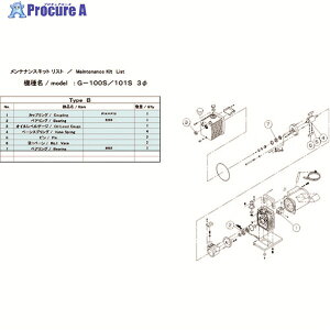�A���o�b�N �^��|���v�p�����e�i���X�L�b�g G-100S 3��/101S�p B�^�C�v G-101S MAINTENANCEKIT B 1�g ��137-4175