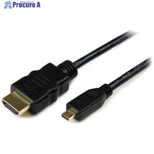 StarTech fBXvCϊP[u/Micro HDMI - HDMI 1.4/1m/4K30Hz/ubN/rfIRo[^[ HDADMM1M 1 538-8159