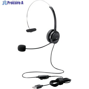 ELECOM �I�[�o�[�w�b�h�^�C�v�w�b�h�Z�b�g �Ў� USB 30mm�h���C�o �u���b�N HS-HP29UBK 1�� ��336-6960