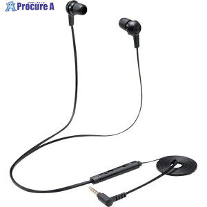 ELECOM �C���i�[�C���[�^�w�b�h�Z�b�g �J�i�� �~���[�g�X�C�b�`�t ���� 4��3.5mm �u���b�N HS-EP17TBK 1�� ��338-5089
