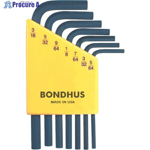 BONDHUS �Z�pL-�����` �V���[�g �C���` �Z�b�g7�{�g(5/64-3/16) No.12245 HLX7S 1S ��810-8453