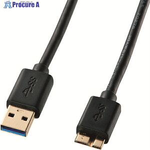 SANWA USB3.0�}�C�N���P�[�u��(A-MicroB)0.5m KU30-AMC05BK 1�{ ��201-4974