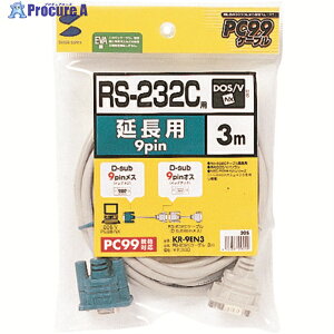 SANWA RS-232C�����P�[�u��(3m) KR-9EN3 1�{ ��202-6021