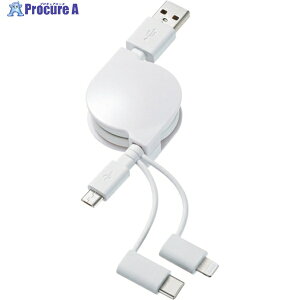 SANWA CgjOEType-CEmicroB 3in1 USBP[u 0.8m KB-IPLTM08KW 1{ 251-1116