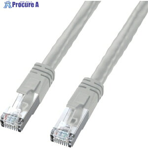 SANWA CAT6 LAN�P�[�u�� PoE�Ή��^�C�v ���C�g�O���[ 15m KB-T6POE-15 1�{ ��835-3073