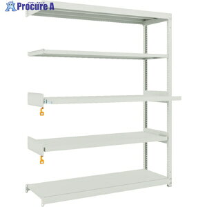 TRUSCO スチールラック M1.5型軽中量棚 1460X450XH1800 5段うちスライド2段 連結 M1.5-6543M2B 1台 ◇▼116-3992