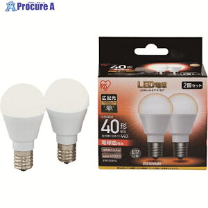 IRIS 567978 LED�d��2�Z�b�g E17�L�z���^�C�v 40�`���� �d���F LDA4LGE174T52P 1�� ��125-6773
