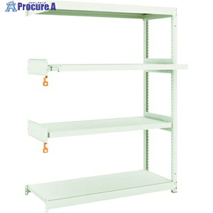 TRUSCO スチールラック M1.5型軽中量棚 1160×445×H1500 4段うちスライド2段 連結 M1.5-5442M2B 1S ◇▼149-7817