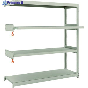 TRUSCO スチールラック M1.5型軽中量棚 1460×445×H1500 4段うちスライド2段 連結 M1.5-5542M2B 1S ◇▼149-7821