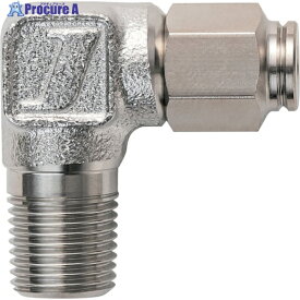 潤工社 ステンレス継手 エルボ(インチG系列) 6.35×3.96mm PT3/8 L-1/4G-PT3/8-SUS 1個 ▼383-2148