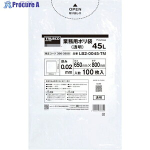 TRUSCO �Ɩ��p�|����0.02X45L(����)100������ LB2-0045-TM 1�� ��396-3958
