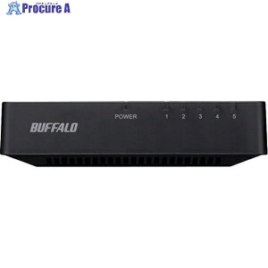 BUFFALO 10/100Mbps�Ή� �X�C�b�`���OHub �v���X�`�b�N➑�/�d���O�t�����f��(�}�O�l�b�g�Ȃ�) 5�|�[�g �u���b�N LSW4-TX-5EPL/BKD 1�� ��429-3640