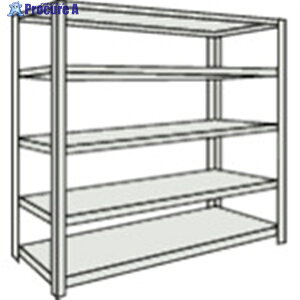 TRUSCO �X�`�[�����b�N M1.5�^�y���ʒI 1460X295XH1200 5�i�P�� �l�I�O���[ M1.5-4535 NG(�l�I�O���[) 1S ����506-9173