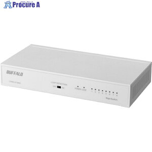 BUFFALO Giga 8�|�[�g �X�C�b�`���O�n�u �d������ ����➑� �}�O�l�b�g�t �z���C�g LSW6-GT-8NS/WH 1�� ��532-7128