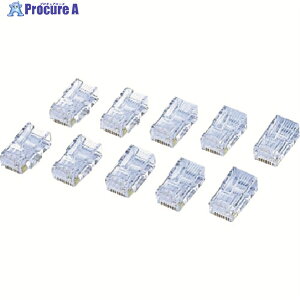 ELECOM CAT6�Ή�RJ45�R�l�N�^ 10�� LD-6RJ45T10 1�� ��539-4431