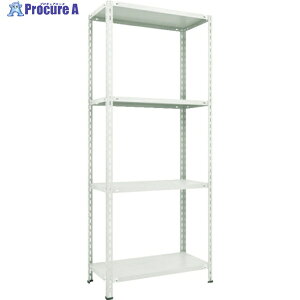 TRUSCO �X�`�[�����b�N �y�ʒI ���I�{���g���X�^1500X600X2100 4�i �l�I�O���[ L75W-14 NG(�l�I�O���[) 1�� ����779-9918