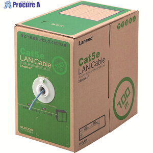 ELECOM EU RoHSwߏLANP[u CAT5E 100m u[ LD-CT2/BU100/RS 1 835-7590