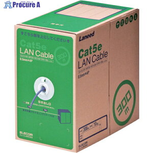 ELECOM EU RoHS�w�ߏ���LAN�P�[�u�� CAT5E 300m �p�[�v�� LD-CT2/PU300/RS 1�� ��835-7601