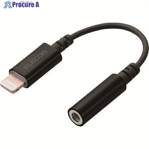 ELECOM Lightning-a3.5mmXeI~jWbNϊP[u MPA-L35DS01BK 1{ 204-0730