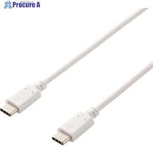 ELECOM �X�}�z�E�^�u���b�g�pUSB�P�[�u�� USB(C-C) Power Delivery�Ή� 1.0m �z���C�g MPA-CC10PNWH 1�{ ��208-8006