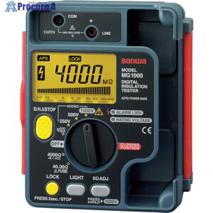 SANWA �f�W�^���≏��R�v 1000V/500V/250V MG1000 1�� ��333-4031