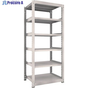 TRUSCO スチールラック M5型中量棚 900×721×H2100 6段 単体 ネオグレー M5-7376 NG(ネオグレー) 1台 ◇▼506-4201