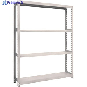 TRUSCO スチールラック M2型軽中量棚 1460X300XH2100 4段 単体 ネオグレー M2-7534 NG(ネオグレー) 1S ◇▼528-4923