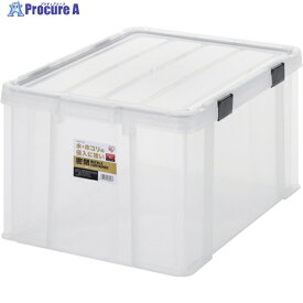 IRIS 299231 密閉バックルコンテナ クリア/チャコールグレー MBR-65R-CH 1個 ▼629-0559