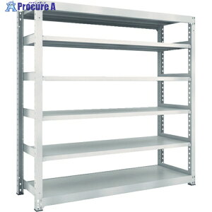 TRUSCO �X�`�[�����b�N M5�^���ʒI 1500×571×H1800 6�i �P�� �l�I�O���[ M5-6566 NG(�l�I�O���[) 1�� ����780-3168