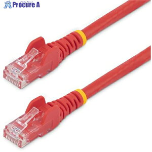 StarTech �J�e�S��6 LAN�P�[�u��/10m/���b�h/�M�K�r�b�g�C�[�T�l�b�g�P�[�u��/�c���܂�h�~�@�\�t/CAT6 N6PATC10MRD 1�� ��572-5027
