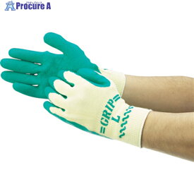 SHOWA 天然ゴム背抜き手袋 まとめ買い 簡易包装グリップ(ソフトタイプ) 10双入 グリーン Mサイズ NO310-M10P 1パック ▼856-2523