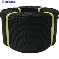 ユタカメイク ロープ PEロープ巻物 3φ×200m ブラック PE-74 (3X200M) 1巻 ▼367-6391