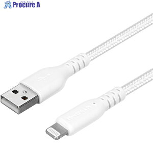 Owltech �f���ɋ����_�炩�� Lightning�P�[�u�� 0.5m �z���C�g OWL-CBA4LA5-WH 1�{ ��611-0157