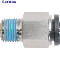 潤工社 ワンタッチ継手Mシリーズ ニップル 6mm PT1/4 PNM-6-PT1/4-BSM 1個 ▼383-6752
