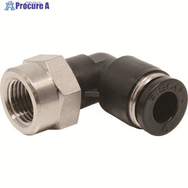 PISCO チューブフィッティング メスエルボチューブ6ネジR1/8 PLF6-01 1個 ▼442-7360