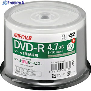 BUFFALO wfBA DVD-R PCf[^p 4.7GB @l`l 50{5 RO-DR47D-055PWZ 1pbN 382-2058