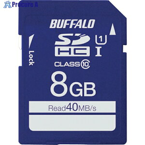 BUFFALO �y�ꎞ�󒍒�~�z UHS-I Class1 SDHC�J�[�h 8GB RSDC-008GU1S 1�� ��417-0685