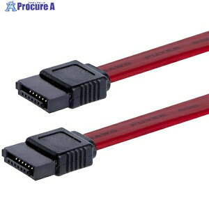 StarTech SATA�P�[�u��/30cm/SATA 3.0/���b�h/�V���A��ATA HDD �n�[�h�f�B�X�N�h���C�u�p SATA12 1�{ ��574-5261