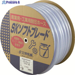 �T�����[ �H�Ɨp�z�[�X SK�\�t�g�u���[�h�z�[�X19×26mm ����30m�h������ SB-1926D30B 1�� ��147-8265
